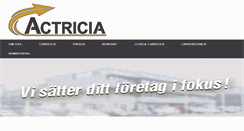 Desktop Screenshot of actricia.se