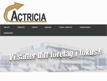 Tablet Screenshot of actricia.se